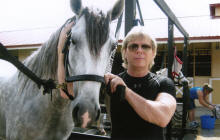 Dr. Steve Stewart and a Horse